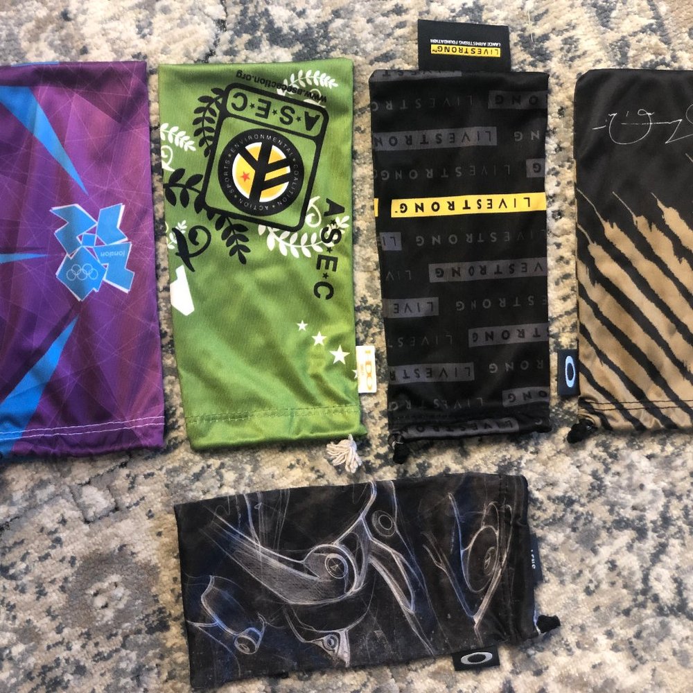 5 Limited Edition/Rare Oakley Microfiber Bags